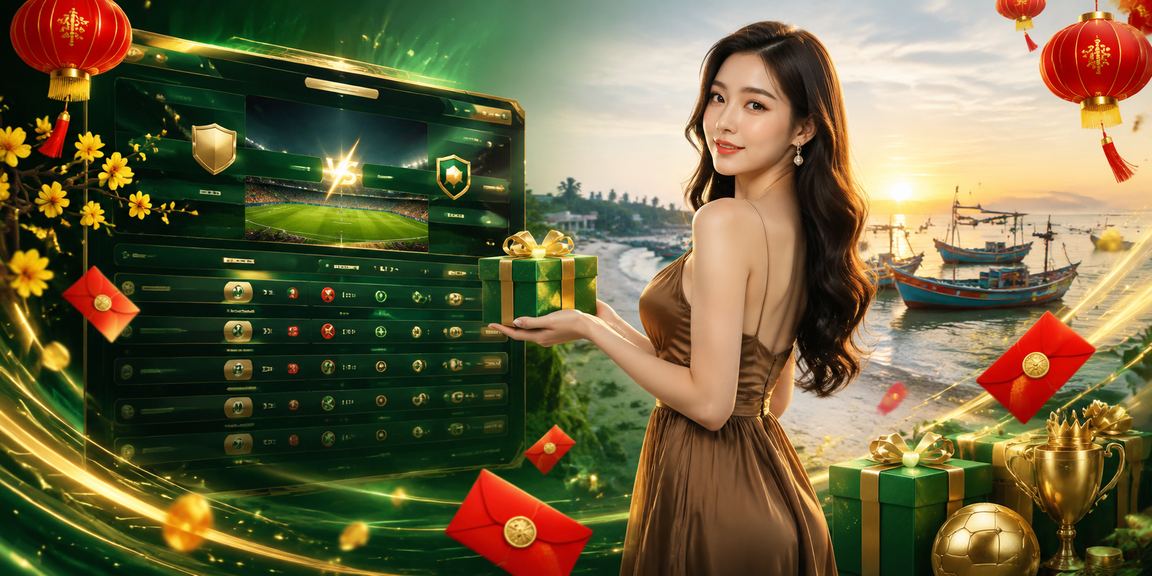 Phong bì đỏ may mắn và không khí ấm cúng tại quán cà phê Mũi Né mùa lễ hội