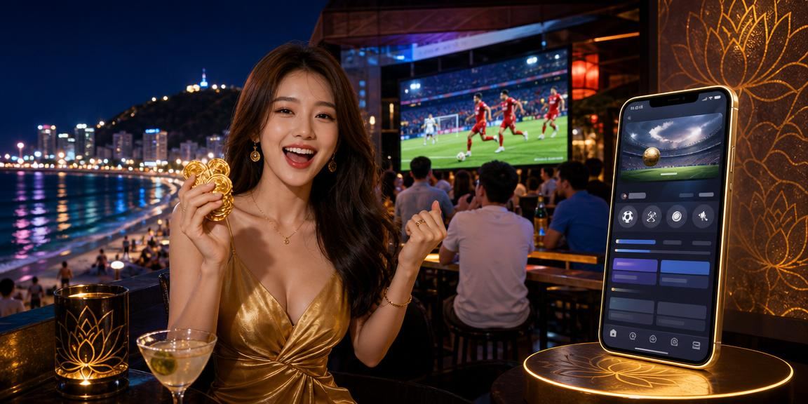 Người dùng theo dõi kết quả cá cược và casino trên điện thoại tại bãi biển Vũng Tàu